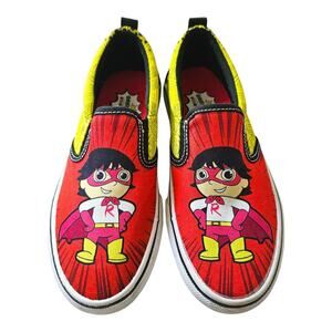 NEW Boy's Ryan's World Skechers Slip-on Shoes in Red & Black (Size: 13.5Y)